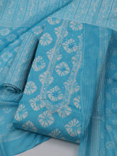 Printed Cotton Blend Unstitched Suit With Dupatta